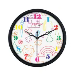 random Round Shape Plastic Wall Clock-picture-11