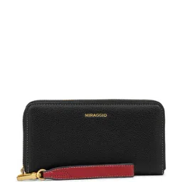 miraggio Women Zip-Around Wallet with Metal Logo Accent image 1