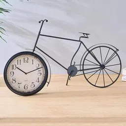 home centre Corsica Fortune Glass Cycle Table Clock -picture-26