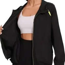 Women Regular Fit Zip-Front Jacket-image-1