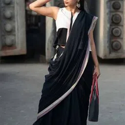 suta Cotton Saree with Tassels-picture-36