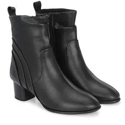 Women Ankle-Length Boots with Zip-Closure-image-2