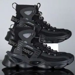 atom Men Typographic Print Shoes with Lace-Fastening-picture-16