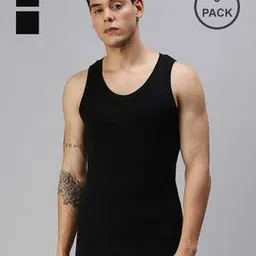 onn Pack of 3 Round-Neck Vests-picture-49