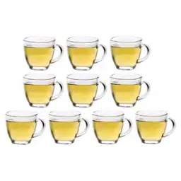 afast Set of 10 Dishwasher-Safe Glass Coffee & Tea Cups-picture-14