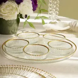 pure home and living Set of 5 Ribbed Bowls with Plate-picture-19