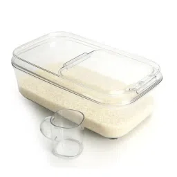 steelo Plastic Kitchen Dry Storage Container with Measuring Cup image 1