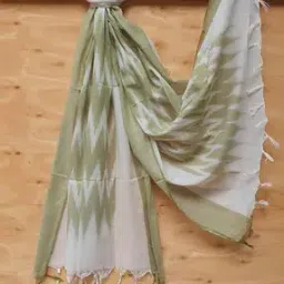 molcha by babita singh Handloom Woven Cotton Ikat Dupatta-picture-15
