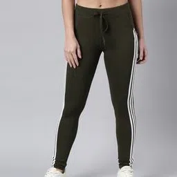 showoff Women Straight Track Pants with Contrast Taping-picture-13