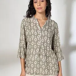 fusion Women Printed A-Line Kurta-picture-22