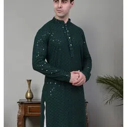 jompers Men Embellished Regular Fit Kurta-picture-52