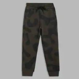 blue giraffe Camouflage Joggers with Drawstrings-picture-49