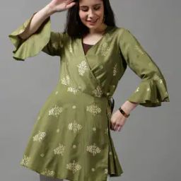 showoff Floral Print Angrakha Shrug-picture-5