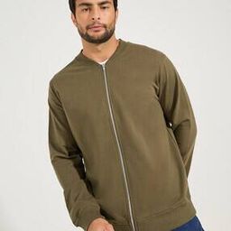 styli Men Relaxed Fit Zip-Front Bomber Jacket-picture-35
