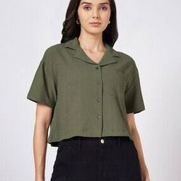 people by pantaloons Women Regular Fit Lapel-Collar Shirt-picture-14