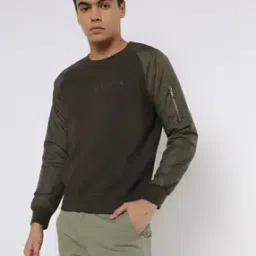 lee cooper Crew-Neck Sweatshirt with Raglan Sleeves-picture-36