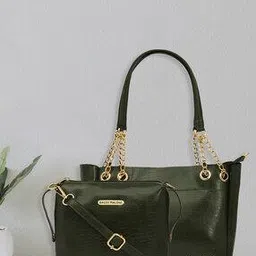 bagsy malone Women Set of 2 Croc-Embossed Shouder Bag-picture-46