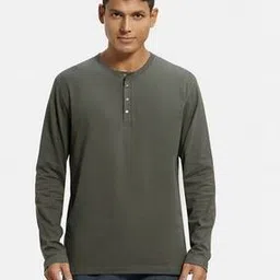 jockey Regular Fit US87 Super Combed Cotton Rich Full Sleeve Henley T-Shirt-picture-20