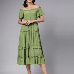 aayu-all about you Women Fit & Flare Dress with Ruffled Detail-picture-43