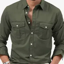 divawalk Men Regular Fit Shirt with Flap Pockets-picture-26