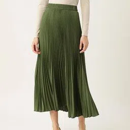 wisstler Solid Flared Skirt-picture-27