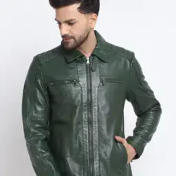 teakwood leathers Zip-Front Biker Jacket-picture-30