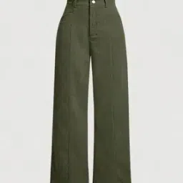 outzidr global Women Straight Fit Flat-Front Trousers-picture-13
