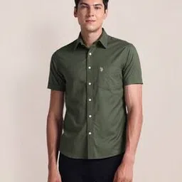 us polo assn. Men Tailored Fit Shirt with Patch Pocket-picture-48