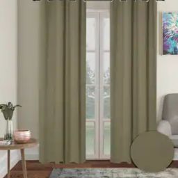 cortina eyelet curtain Set of 2 Eyelet Long Door Curtains-picture-11
