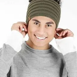 bharatasya Striped Knitted Headwrap-picture-51