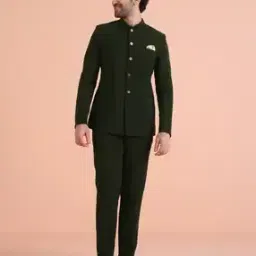 kisah Men Solid Dyed Jodhpuri Bandhgala Blazer-picture-34