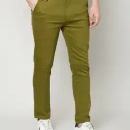 the indian garage co Slim Fit Chinos with Insert Pockets-picture-27
