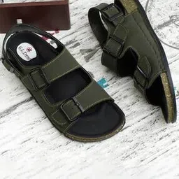 g l trend Men Open-Toe Multistrap Sandals with Velcro Fastening-picture-39