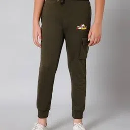 Boys Mid Rise Graphic Printed Joggers-image-50
