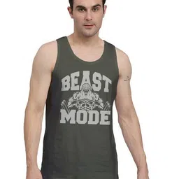 prerit Men Graphic Print Sleeveless Vest image 1