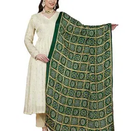 akshadeep Women Printed Dupatta with Tassels image 1