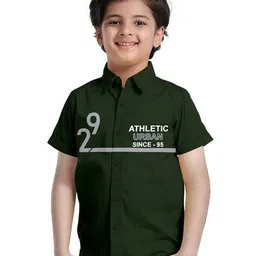 stud apparels Boys Collar Neck Regular Fit Shirt image 1