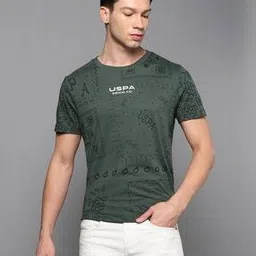 u.s. polo assn. Men All-Over Brand Print Slim Fit Crew-Neck T-Shirt-picture-34