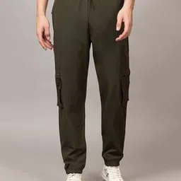 hem & haw Men Mid Rise Straight Track Pants-picture-44
