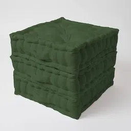 skanda fab Set of 3 Square Floor Cushions 16" x 16"-picture-42