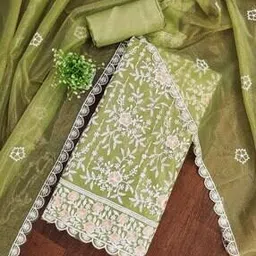 svaraa Women Embroidery Unstitched Dress Material-picture-45
