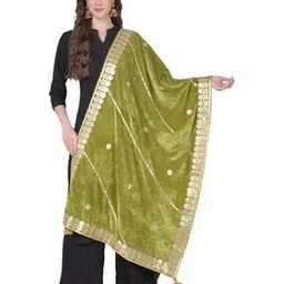 a r silk dupatta hub Women Embroidered Dupatta with Tassels-picture-52