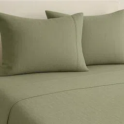 300 TC King Size Bedsheet with Pillow Covers-image-54