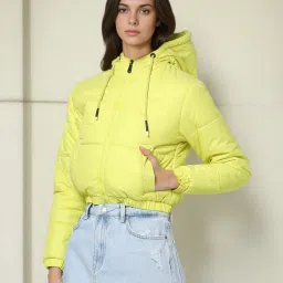 freehand Quilted Zip-Front Hooded Jacket image 1