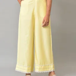 w Palazzos with Embroidered Hem image 1