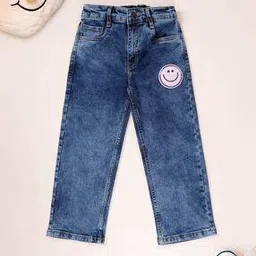 kiddopanti Girls Straight Jeans with Insert Pockets-picture-28