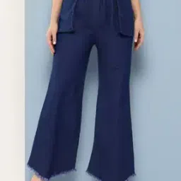 muhuratam Women Flared Jeans with Elasticated Waist-picture-51