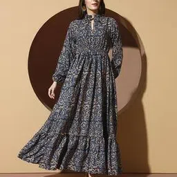 zwerlon x ag Women Floral Print Fit & Flare Dress-picture-37