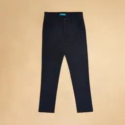 yu by pantaloons Boy Slim Fit Flat-Front Trousers image 1