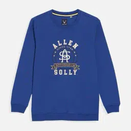 allen solly Boys Typographic Print Sweatshirt with Full Sleeves image 1